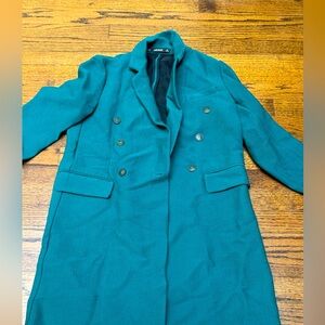 Zara basic coat green size xs